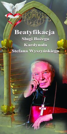 baner Wyszyński, baner beatyfikacyjny, dekoracja na beatyfikacyjny